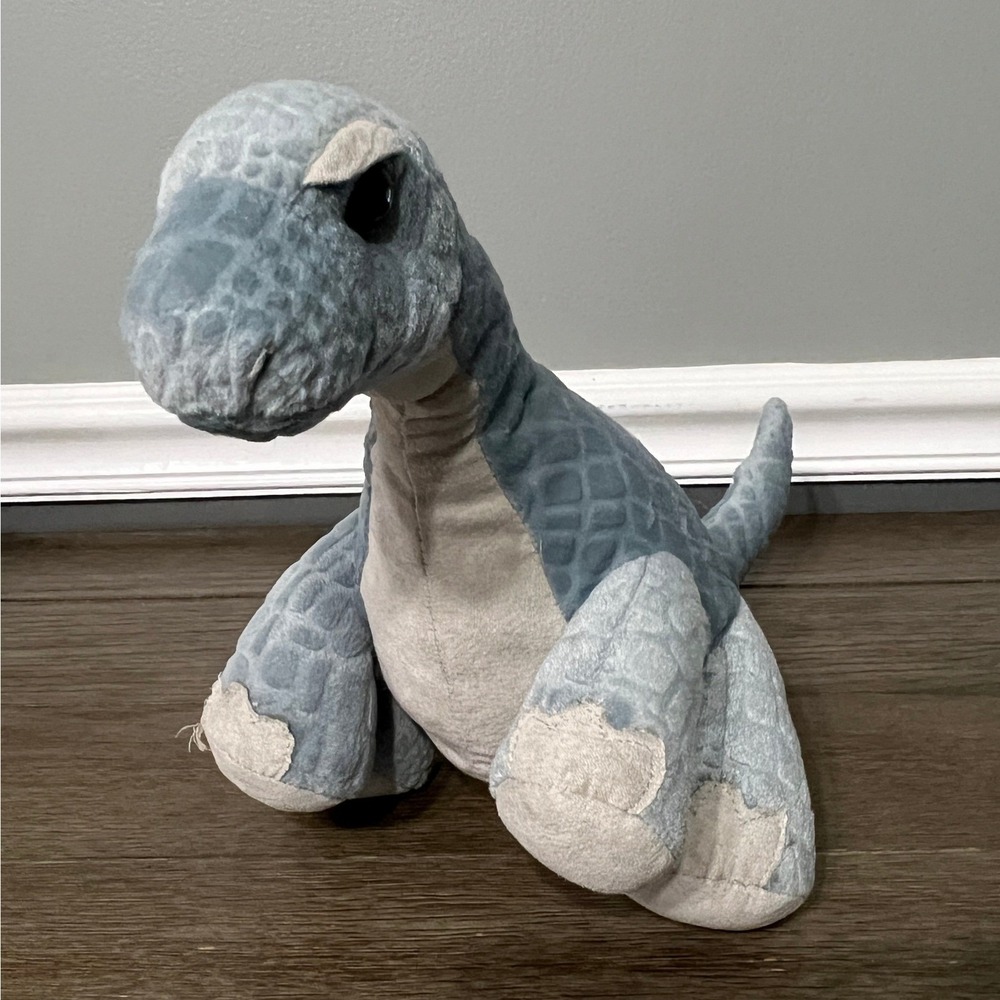 Animal Adventure Brontosaurus Dinosaur Plush Blue Gray‎ Stuffed Animal Toy